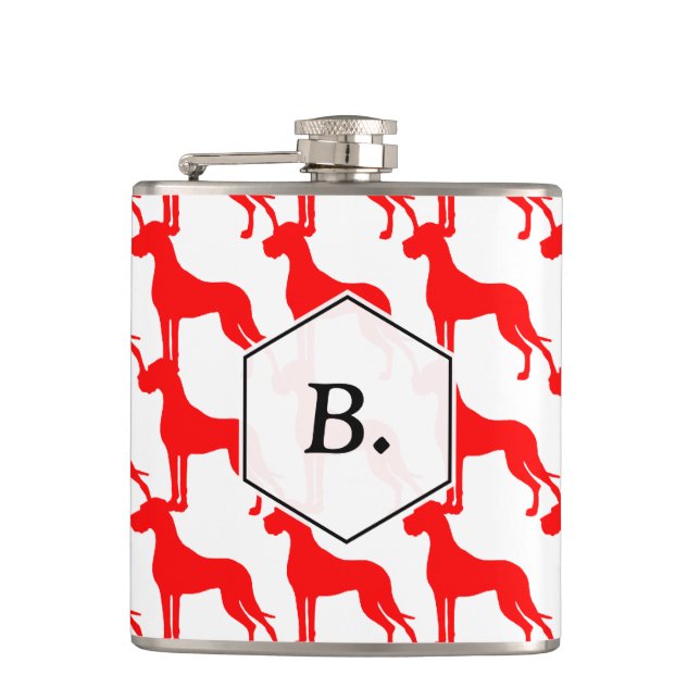 Great Dane Flask Flachmann (Vorderseite)