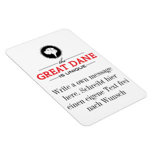 Great Dane Foto Magnet