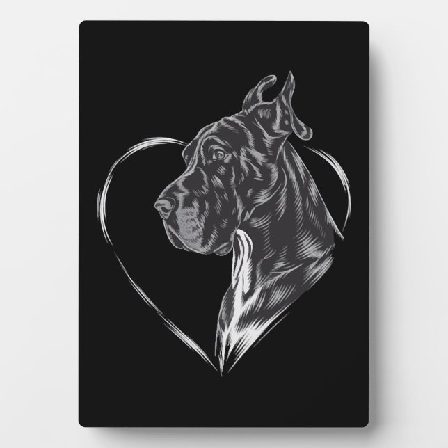 Great Dane Fotoplatte (Vorderseite)