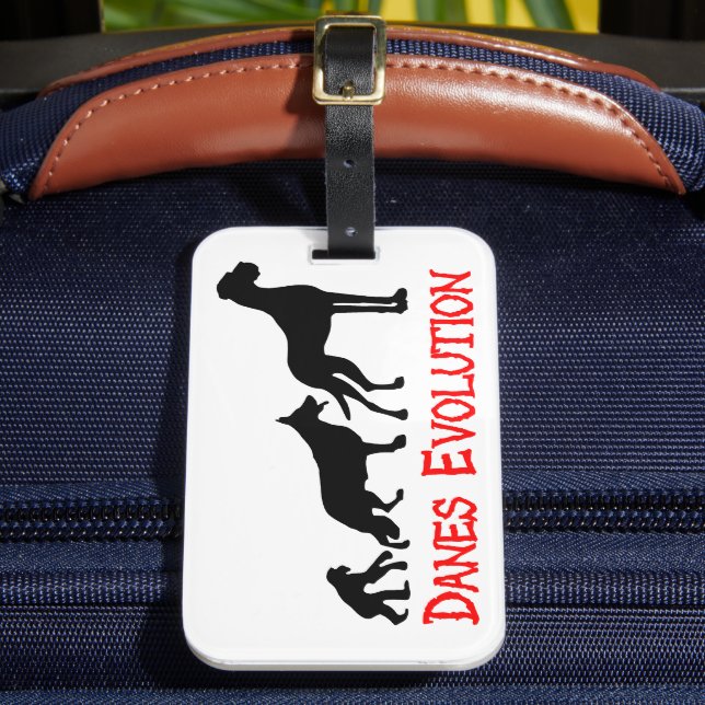 Great Dane Fun Geschenke Gepäckanhänger (Vorderseite Insitu 2)