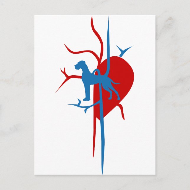 Great Dane Fun Geschenke Postkarte (Vorderseite)