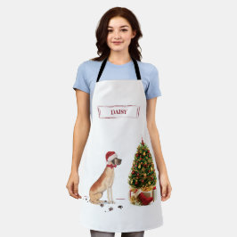Great Dane Funny Christmas Dog mit Baum Schürze