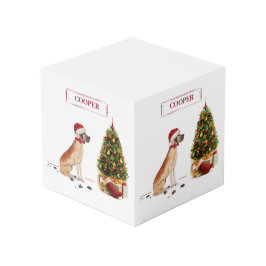 Great Dane Funny Christmas Dog mit Baum Würfel