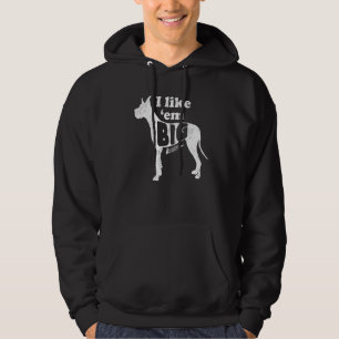 Great Dane Gear I like Em Big Dog Mama gepfropft O Hoodie