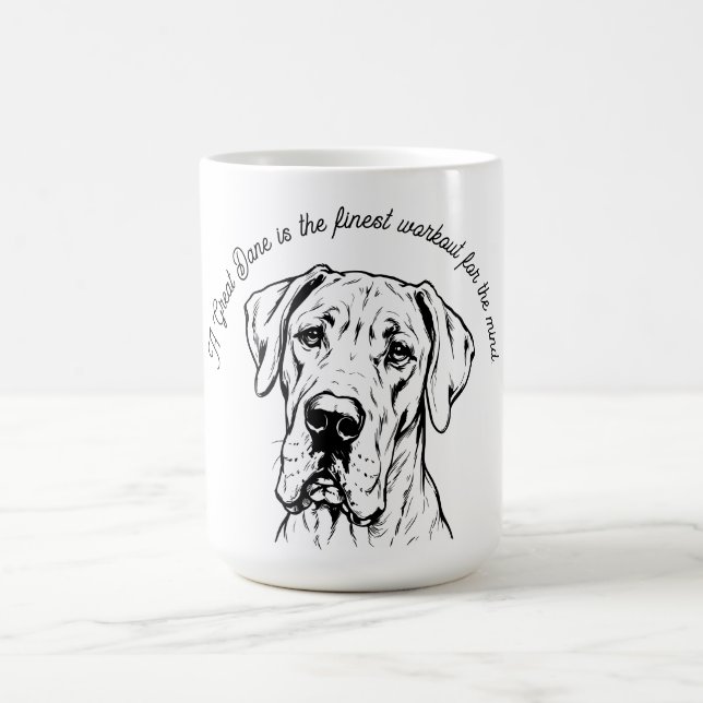 Great Dane Geistes-Workout Kaffeetasse (Mittel)