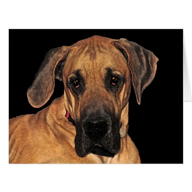Great Dane Gentle Giant Big Card (Vorderseite (Horizontal))