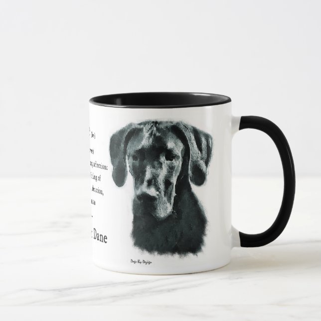 Great Dane Gips Tasse (Rechts)