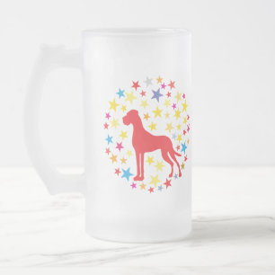 Great Dane Grafiken Mattglas Bierglas
