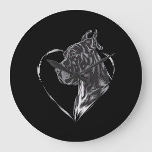Great Dane Große Wanduhr