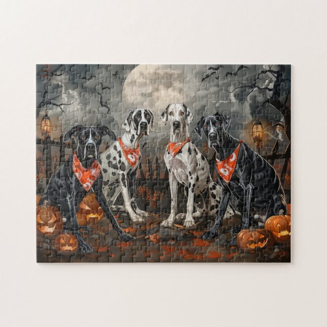Great Dane Halloween Spooky (Horizontal)