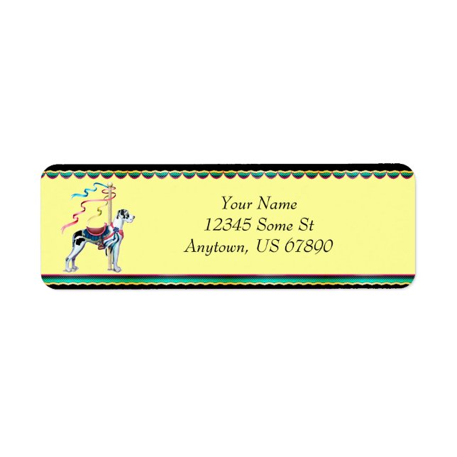Great Dane Harlequin Carousel UC Labels (Vorne)