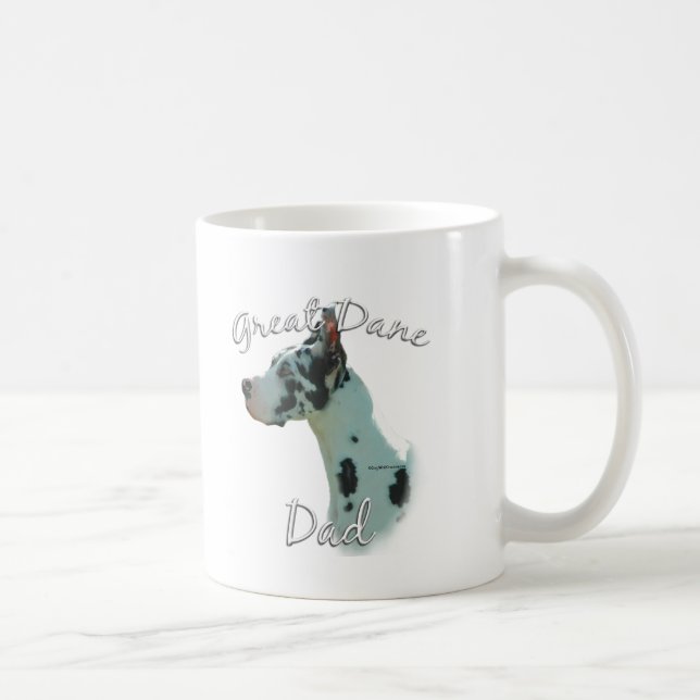 Great Dane (Harlequin) Vater 2 Kaffeetasse (Rechts)
