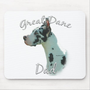 Great Dane (Harlequin) Vater 2 Mousepad