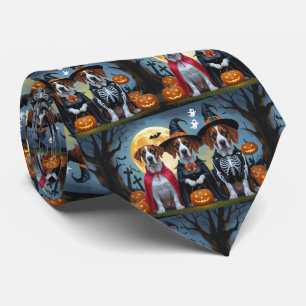 Great Dane Hogs Pumpkin Halloween Funny Krawatte