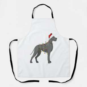 Great Dane Holiday Weihnachtslicht Schürze