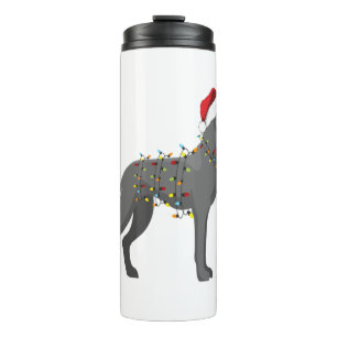 Great Dane Holiday Weihnachtslicht Thermosbecher