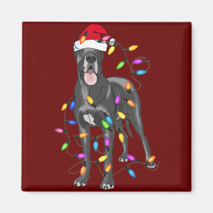 Great Dane Hund Light Decke Weihnachtslieder Liebh Magnet