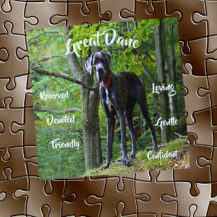 Great Dane Hund Merkmale Puzzle Spiel