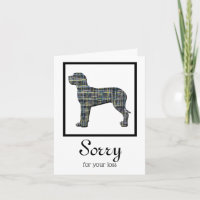 Great Dane Hund Silhouette Pet Sympathy Card