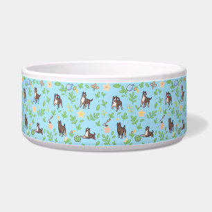 Great Dane Hunde-Schüssel Frühlings-Blumen Süßes H Napf