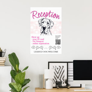 Great Dane-Hundeshow-Willkommen Poster