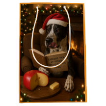 Great Dane Käse Steuer Weihnachtsgeschenktasche 