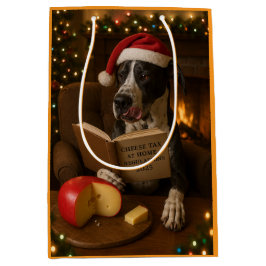 Great Dane Käse Steuer Weihnachtsgeschenktasche Mittlere Geschenktüte