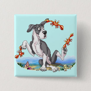 Great Dane Kinda Crabby Mantle UC Button