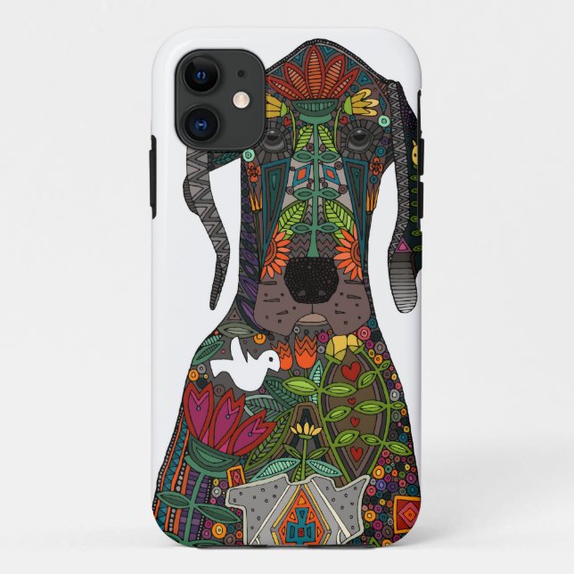 Great Dane Liebe weiß Case-Mate iPhone Hülle (Rückseite)