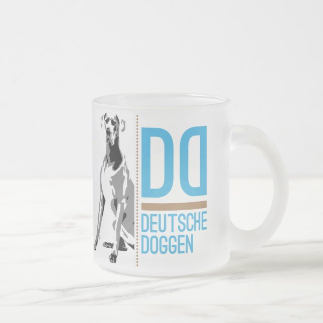 Great Dane Logo Mattglastasse (Rechts)