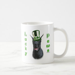 Great Dane Lucky Paws; St. Patty's Day Great Dane Kaffeetasse