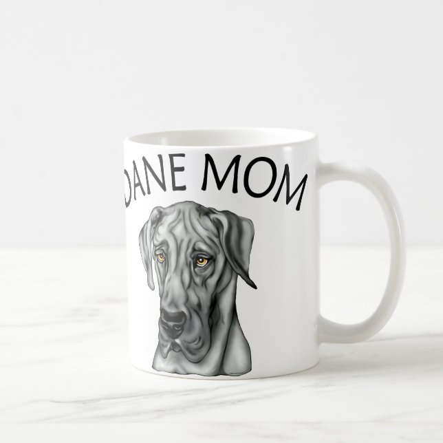 Great Dane Mama Black UC Kaffeetasse (Rechts)