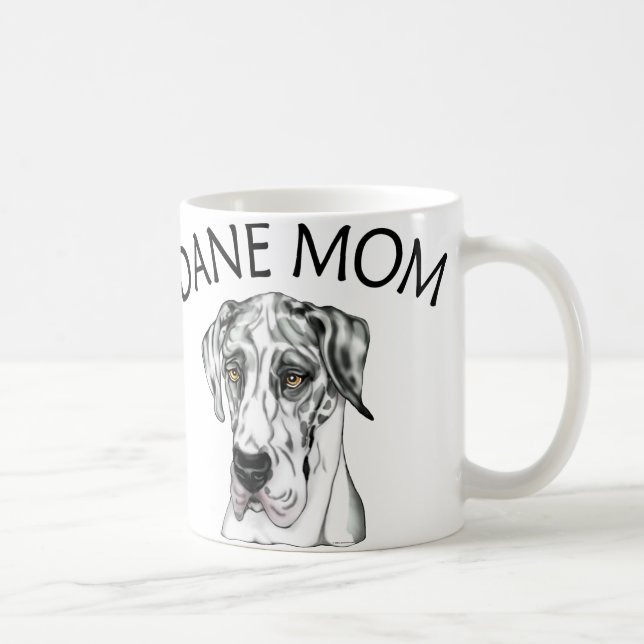 Great Dane Mama Harlequin UC Kaffeetasse (Rechts)