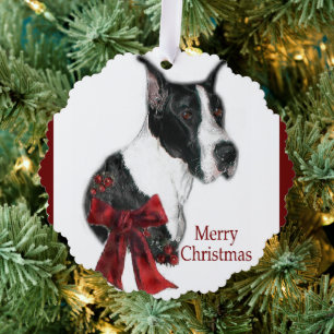 Great Dane Mantle Christmas Geschenke Ornament Karte