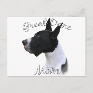 Great Dane (mantle) Mama 2 Postkarte