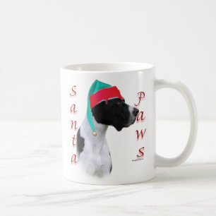 Great Dane (mantle) Santa Paws Kaffeetasse