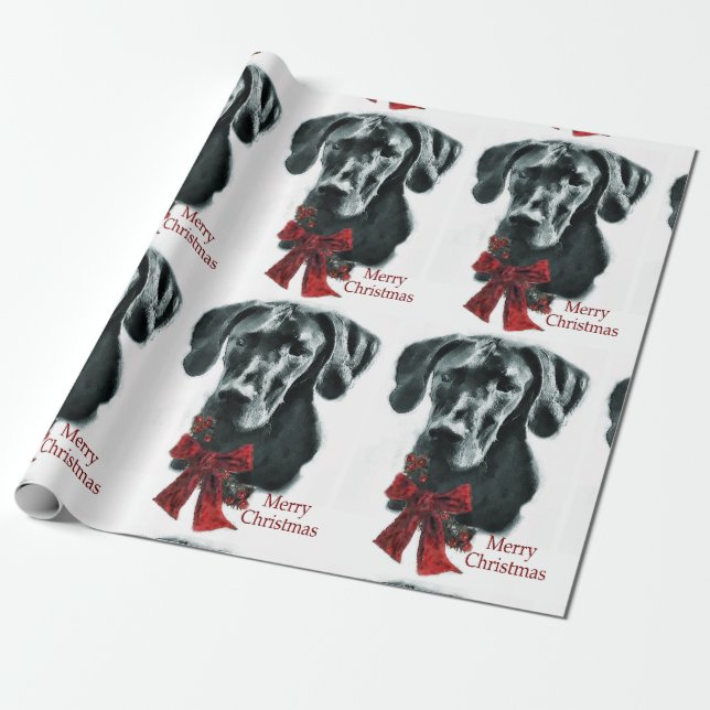 Great Dane MerChristmas Geschenkpapier (Ungerollt)