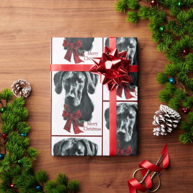 Great Dane MerChristmas Geschenkpapier (Feiertagsgeschenk)