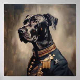 Great Dane Napoleon-Kostüm Poster
