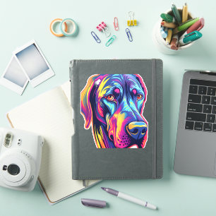 Great Dane Neon Design Aufkleber