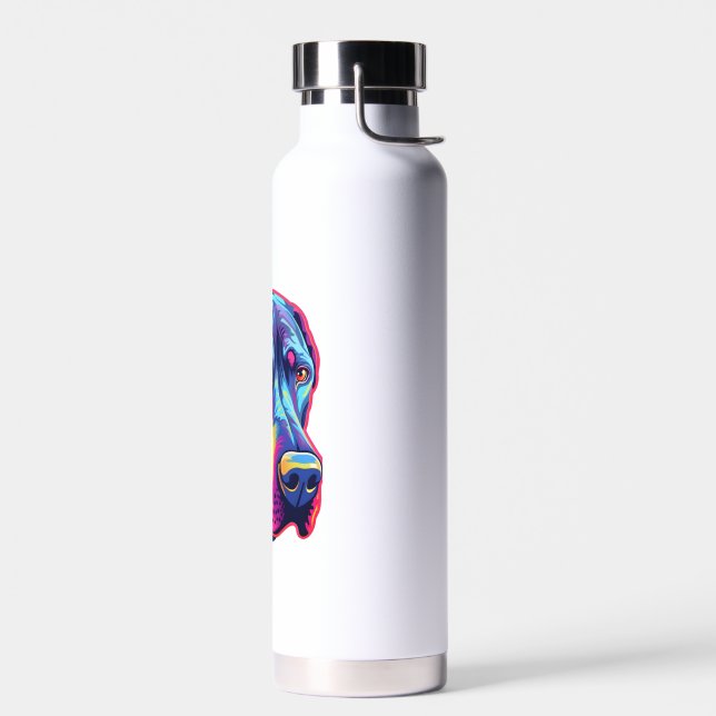 Great Dane Neon Design Trinkflasche (Links)