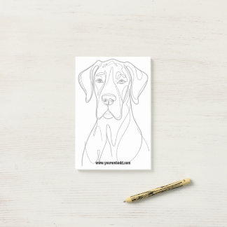 Great Dane Notes Post-it Klebezettel