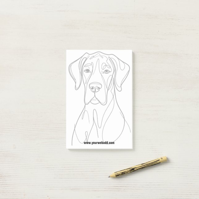 Great Dane Notizen (Auf Schreibtisch)