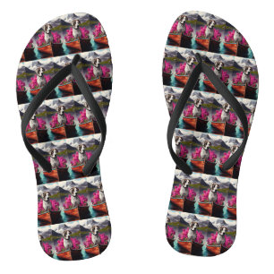 Great Dane on a Paddle: Ein Landschaftliches Abent Flip Flops
