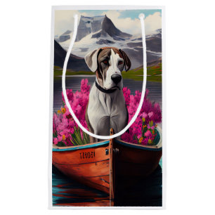 Great Dane on a Paddle: Ein Landschaftliches Abent Kleine Geschenktüte