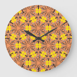 Great Dane Pattern Große Wanduhr