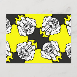 Great Dane Pattern Heads Postkarte