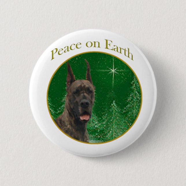 Great Dane Peace Button (Vorderseite)