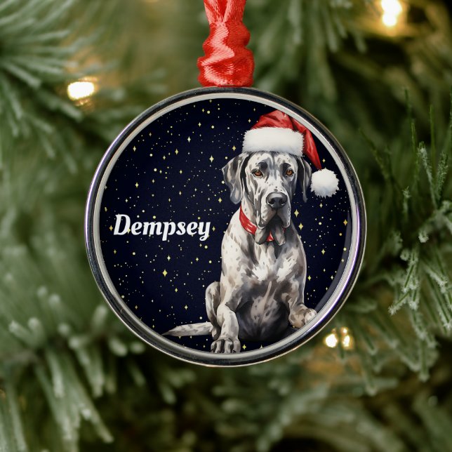 Great Dane Personalisiert Weihnachtsschmuck (Baum)