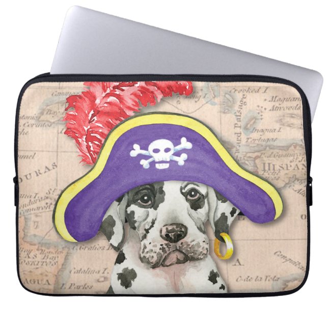 Great Dane Pirate Laptopschutzhülle (Vorderseite)
